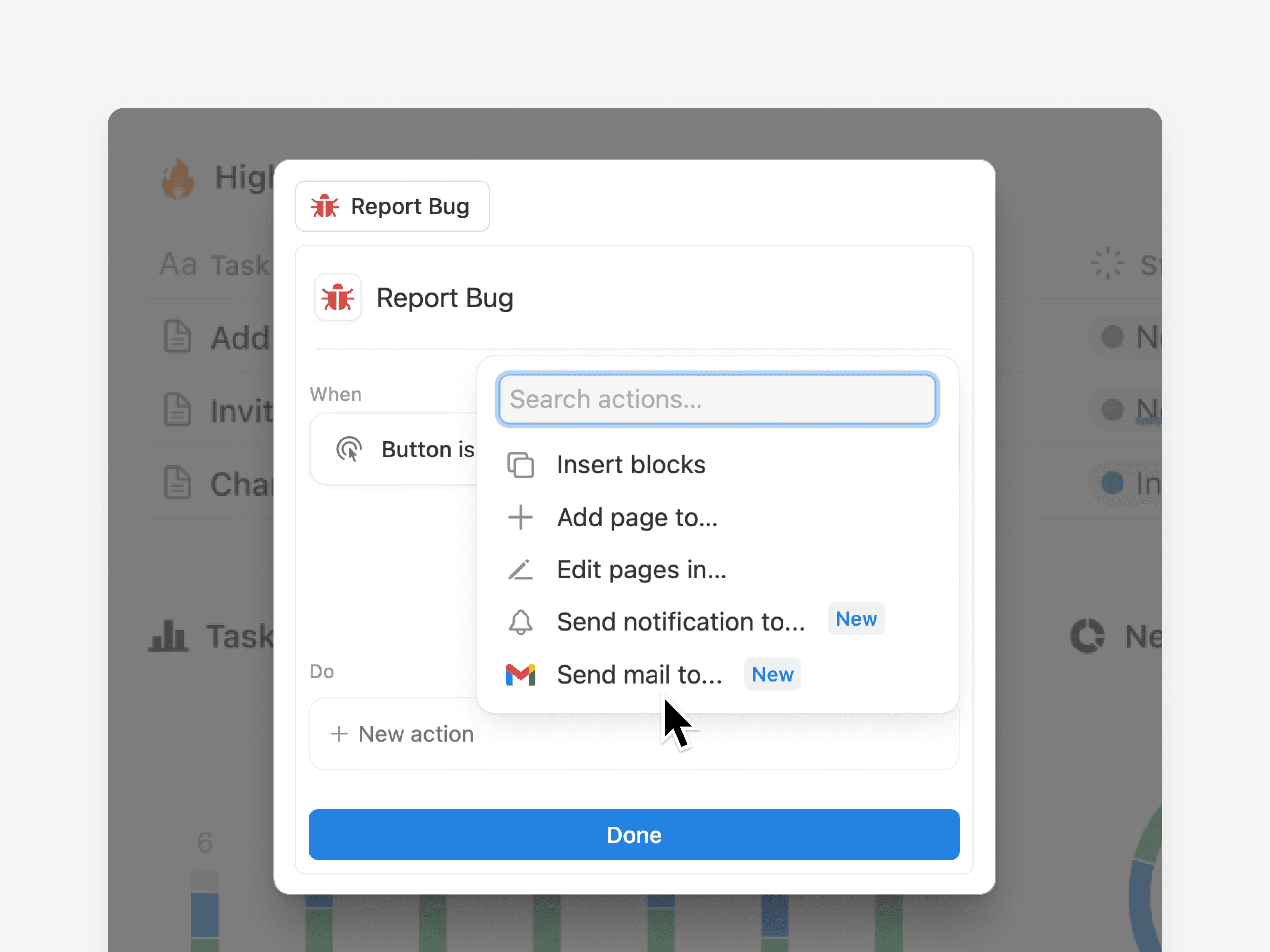 Nuevas notificaciones de botones (en la app y en Gmail)