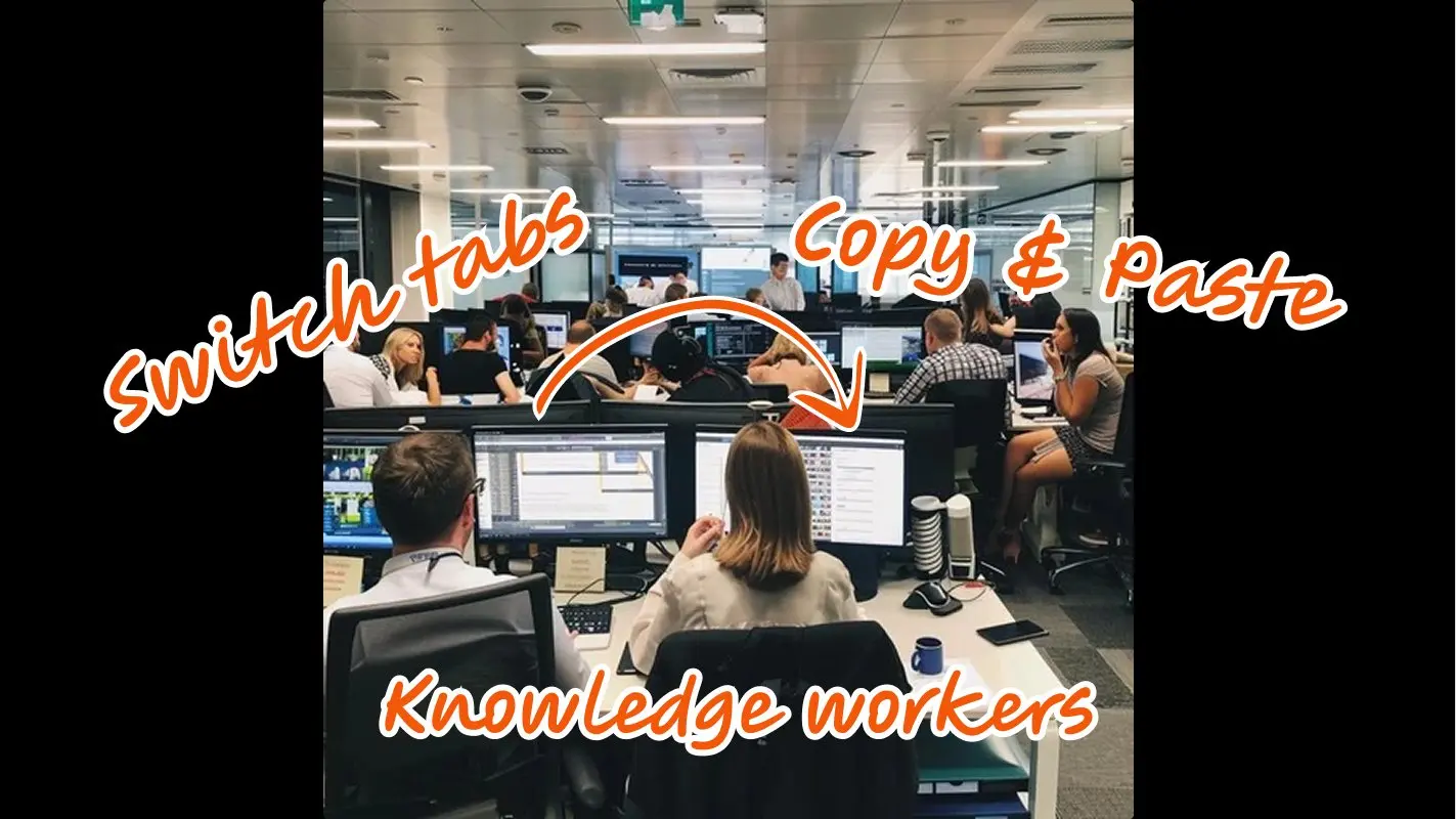 Comparing with coding agent, why is it more difficult for AI to help with knowledge work? Because knowledge work is more fragmented and less verifiable.