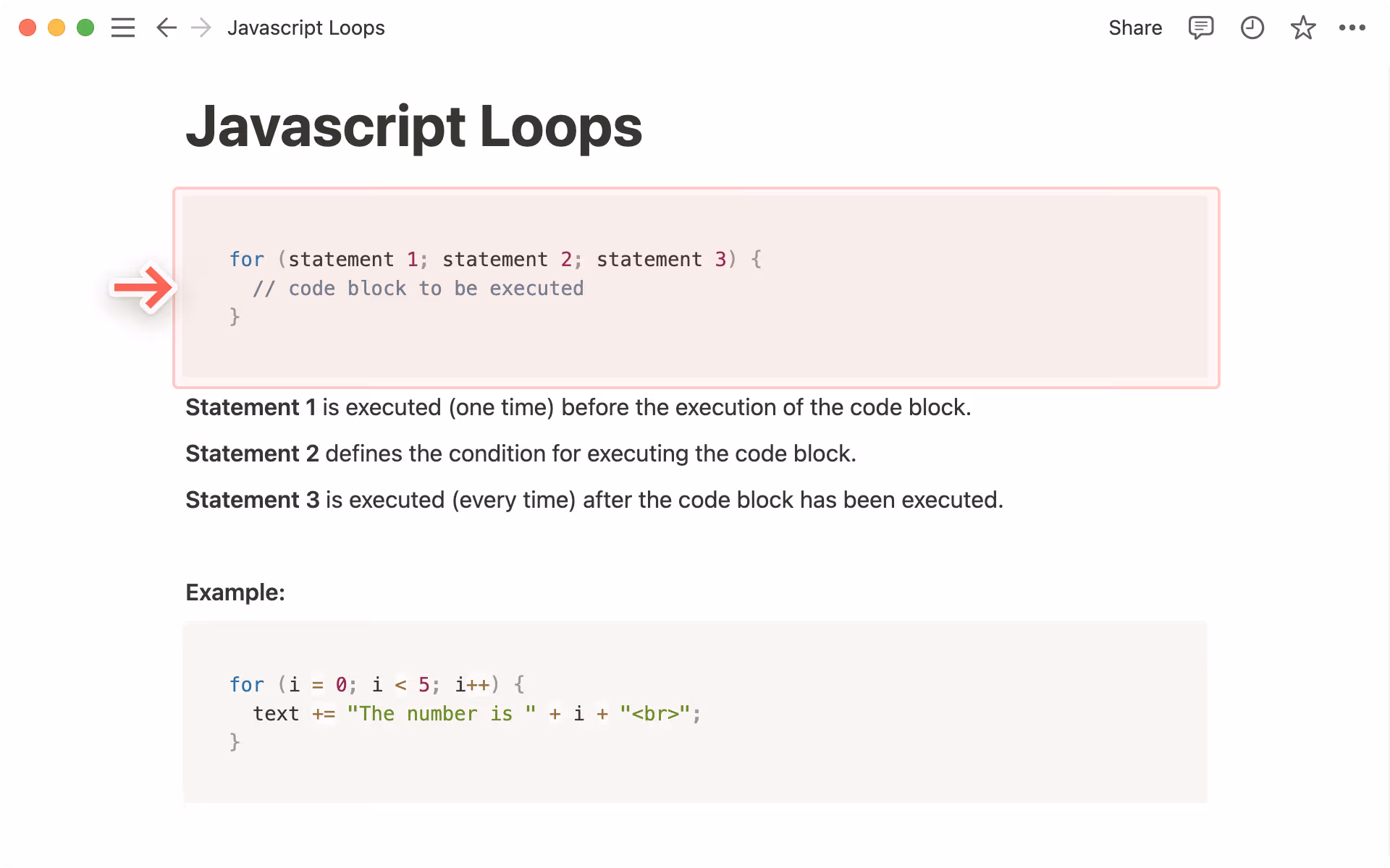 Code block
