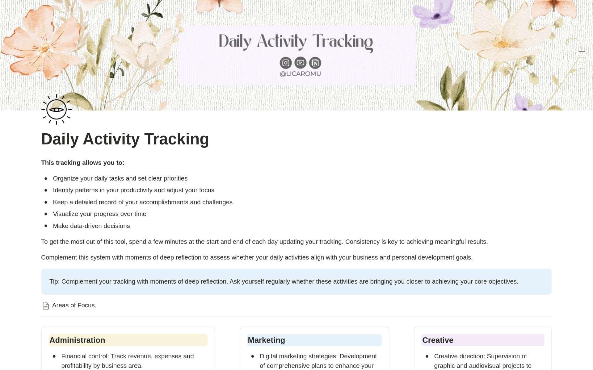 צילום מסך של אוסף Build your business in Notion מאת Notion